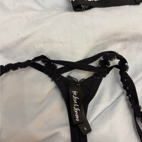 For Love And Lemons Black Lace Lingerie - Picture 3 of 4